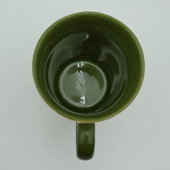 Temp-tations Old World Vivid Green Mugs Temptations Yellow Flower Floral Mugs - Picture 8 of 10